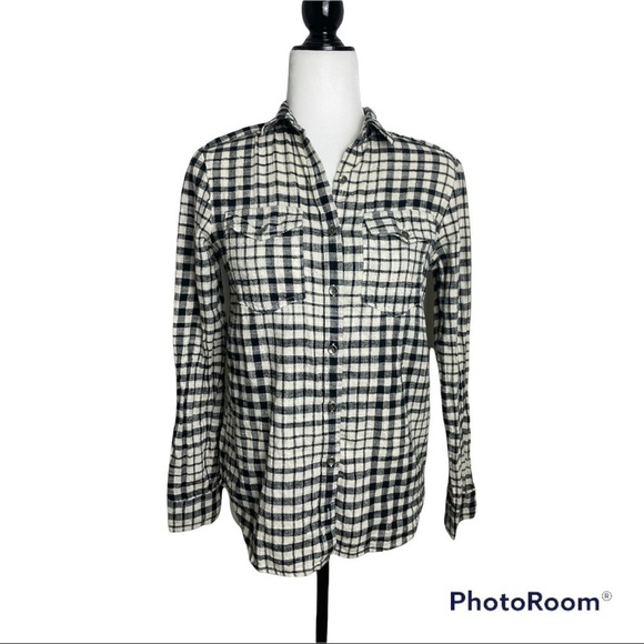 BILLABONG Venture Out Black In Plaid Button Up Long Sleeve Sz Small - Picture 3 of 10